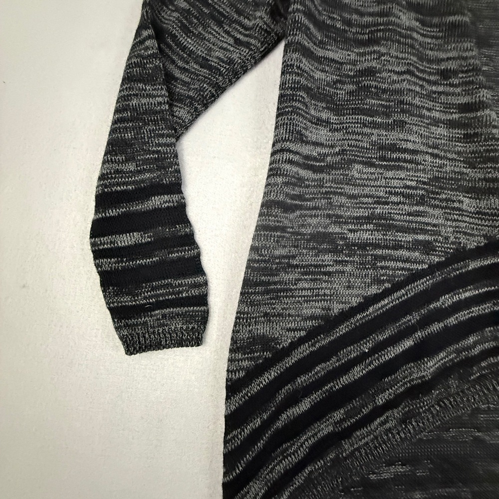 Eileen Fisher Sweater Womens XS Organic Cotton Open Front Cardigan Sweater Black - Picture 5 of 8